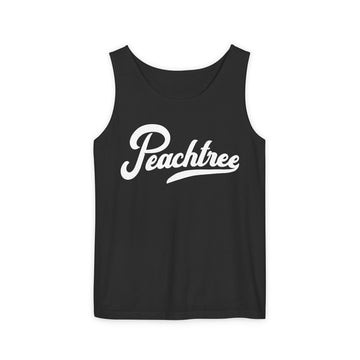 Peachtree Unisex Garment-Dyed Tank Top - Summer Vibes, Beach Wear, Outdoor Activities.